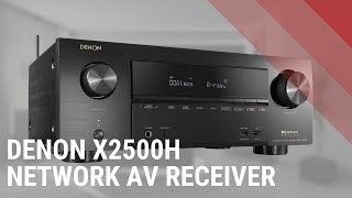 Denon AVRX2500H 72Channel Network AV Receiver  Quick Look [upl. by Meesaw834]