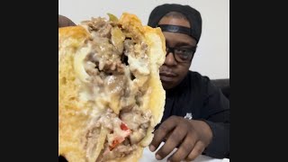 She was right and I was wrong Jersey Mikes cheesesteak food review [upl. by Groome819]