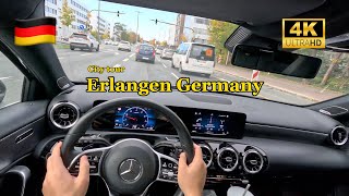 Driving in Erlangen Süd 🇩🇪  Exploring City Routes towards Autobahn  4K UHD [upl. by Jasen768]