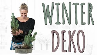 WINTER DEKORATION FÜR INNEN UND AUßEN  WEIHNACHTSDEKO DIY [upl. by Anecuza30]