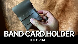 BAND CARD HOLDER TUTORIAL  Download Pattern [upl. by Diamante]