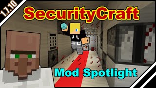 SecurityCraft mod  Mod spotlight  Minecraft 1710 [upl. by Nonnag106]