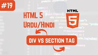 How to use section vs div tag in html  UrduHindi [upl. by Philippe600]