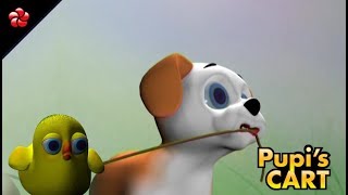 PUPIS PLAYCART ♥ Pupi malayalam educational cartoon for children [upl. by Zetra958]