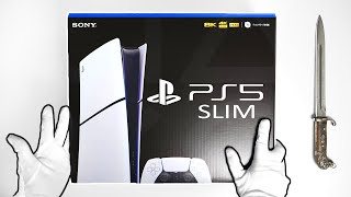 The PS5 Slim Unboxing  New PlayStation 5 Console Disc and Digital [upl. by Atinat]