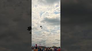 Epic F22 flyby heritage flight [upl. by Sudderth]