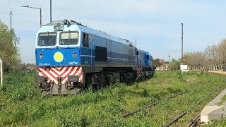 TRASLADO POR RAMAL MERLO LOBOS FERROCARRIL SARMIENTO LOCOMOTORA TITULAR 319336 LOCOMOTORA G12 A 601 [upl. by Saleem399]