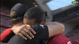 🥺❤️ Jurgen Klopp and Virgil van Dijk in an emotional embrace after the final whistle [upl. by Cottle]