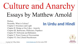 Culture and Anarchy by Matthew Arnold Culture and Anarchy Summary Culture and Anarchy Lecture PDF [upl. by Llenod451]