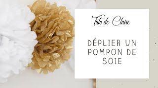 Tuto Comment monter un pompon en papier de soie  MyBBshowershopcom [upl. by Naitsirc240]