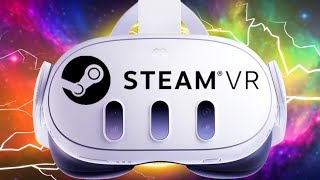 EASY amp FREE Way To Play SteamVR PC VR On Quest 3 and Quest 2 [upl. by Aglo]