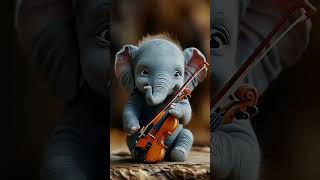 CUTE ELEPHANT PLAYING GUITAR  elephant animals babyanimals cuteanimals zoo voniceula [upl. by Remoh]