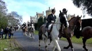 Belvoir Hunt leaving the castle [upl. by Yila]