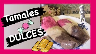 como hacer Tamales DULCES 🍬 de fresa 🍓 vainilla 🤍y chocolate 🍫 🩷🤍🤎 [upl. by Lisle]