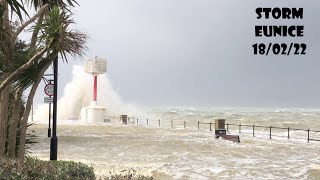 Storm Eunice  IOW 18022022 [upl. by Asenaj]