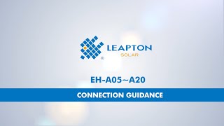 Leapton Energy Battery EHA05A20 Connection Guidance [upl. by Jaquelin]