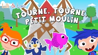 tourne tourne petit moulin avec gestes  comptines pour bébé avec gestes et paroles [upl. by Ellirehs]