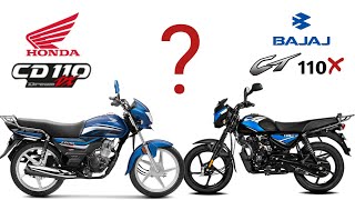 Honda Cd 110 Vs Bajaj Ct 110x  Full Comparison  In Hindi  कौन सी लें [upl. by Nosnehpets]