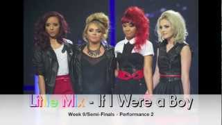 Little Mix  If I Were a Boy Audio  Week 9Semifinals [upl. by Anirbys]