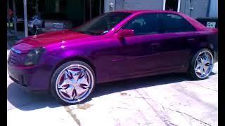 Candy paint on Cadillac cts on 22quots part ll [upl. by Geralda]