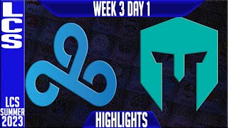 C9 vs IMT Highlights  LCS Summer 2023 W3D1  Cloud9 vs Immortals [upl. by Paten]