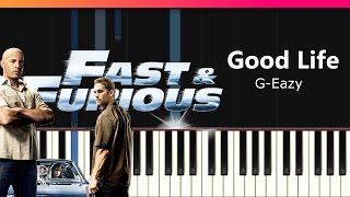 GEazy amp Kehlani  quotGood Lifequot Piano Tutorial  Chords  How To Play  Cover [upl. by Rafter467]