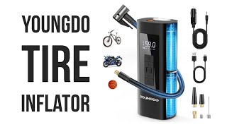 YOUNGDO Tire Inflator Portable Air Compressor 150 PSI [upl. by Innavoij]