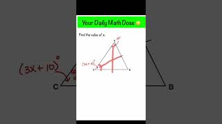 Isosceles Triangle And Algebra  Geometry [upl. by Aramois]