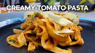 Gigi Hadids Inspired Creamy Tomato Pasta Recipe No Vodka  GreenEliteASMR [upl. by Steen]