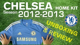 Chelsea Home Kit Season 20122013 VintageFootballShirtscom Review [upl. by Akcinat]