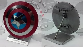 Metal Earth build  Captain Americas Shield [upl. by Nilre]