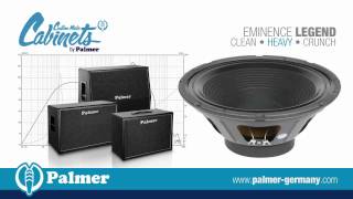 Palmer Custom Made Cabinets with Eminence Legend speakerchassis [upl. by Tine]