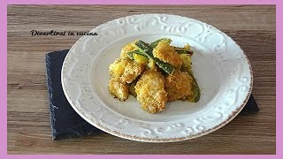 Straccetti di pollo e zucchine gratinate SENZA SPORCARE [upl. by Frazer51]