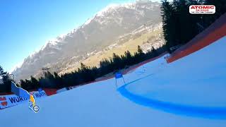 Garmisch Partenkirchen 🇩🇪  the course for mens Super G race Jan 27 2024 [upl. by Lowery826]