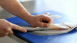 Filleting Plaice  Cross Cut [upl. by Uhsoj]