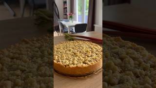 Rhabarberkuchen 😻 rhabarber foodie shorts schnellerezepte easyrecipes muttertag [upl. by Sclar]