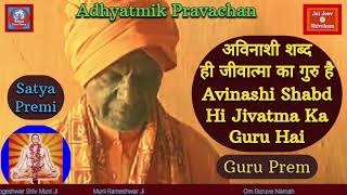 अविनाशी शब्द ही जीवात्मा का गुरु है  Avinashi Shabd Hi Jivatma Ka Guru Hai  Muni Rameshwar Ji [upl. by Yarg]