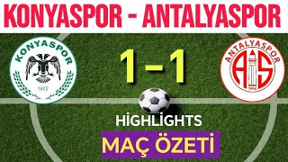 KONYASPOR ANTALYASPOR MAÇ ÖZETİ HİGHLİGHTS BOZKIRIN SESİ [upl. by Aushoj]