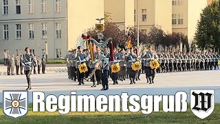 Regimentsgruß Marsch Vorbeimarsch Wachbataillon  Stabsmusikorps der Bundeswehr  Marschmusik [upl. by Trust298]