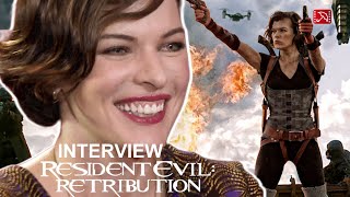 Milla Jovovich RESIDENT EVIL RETRIBUTION Interview 2012 [upl. by Ailak104]