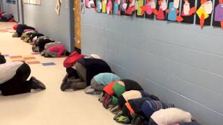 Witness a mock tornado drill at Hunter Elementary [upl. by Pitts]