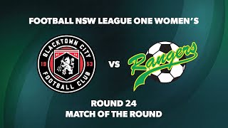 League One Womens Round 24 Blacktown City FC v Mt Druitt Town Rangers FC [upl. by Nickola121]