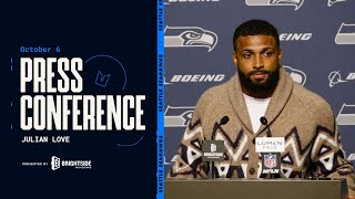 Julian Love quotEvery One Of Us Has To Look Inwardquot  Postgame Press Conference  Week 5 [upl. by Sebbie]