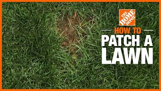 How to Patch a Lawn  The Home Depot [upl. by Nollahs]