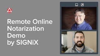 Remote Online Notarization Demo Courtesy of SIGNiX [upl. by Leiso]