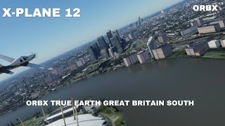 XPLANE 12  ORBX True Earth Great Britain South Showcase [upl. by Enelrak]