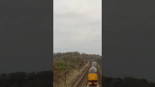 37403 “isle of mull” thrashes through a bridge near Cramlington [upl. by Oicnecserc]