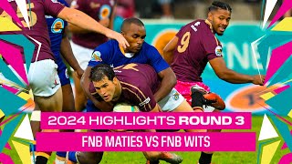 Round 3 HIGHLIGHTS FNB Maties vs FNB Wits  4 March 2024 [upl. by Neumark]