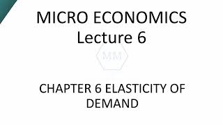 Economics Revision Class 12th11th Chapter 6  Elasticity of Demand [upl. by Marlie]