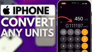 How to Convert Any Unit on iOS 18 [upl. by Karlen]